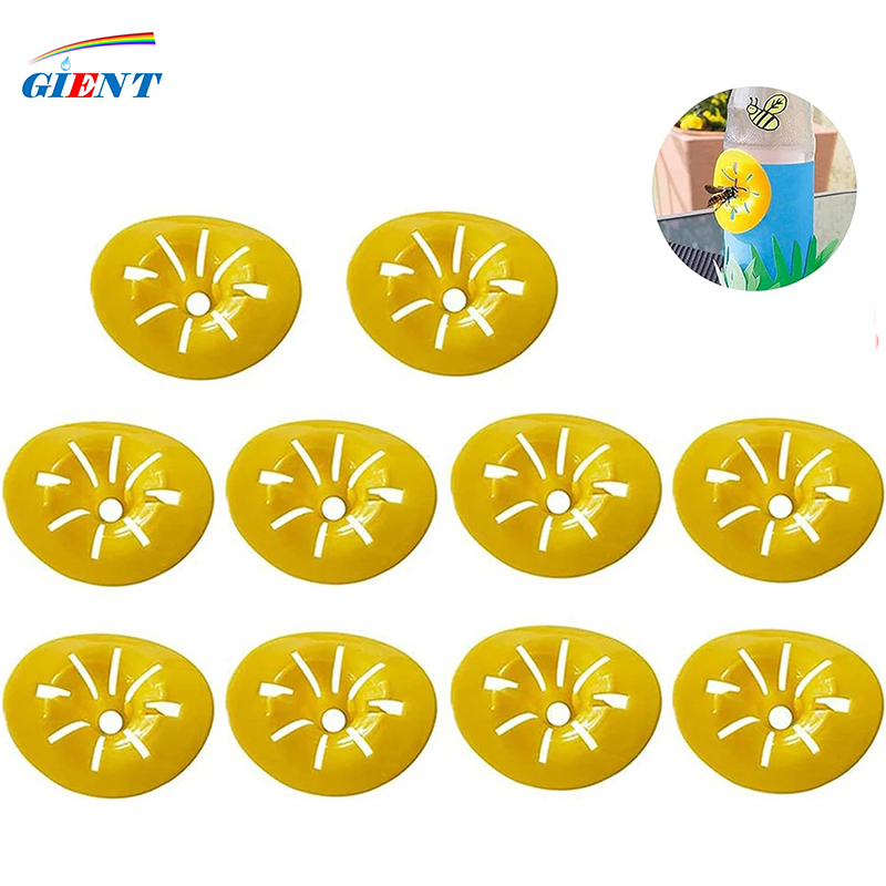 Gardening Tools Yellow - เครื่องดักแมลงวันรูปดอกไม้แบบใช้ซ้ำได้ ดักแมลงวันสีเหลือง เครื่องดักผึ้ง อุปกรณ์เลี้ยงผึ้งในสวน 2/5/10 ชิ้น
