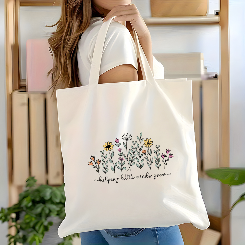 Grow Bags - กระเป๋าโท้ตพิมพ์ลายสองด้าน 