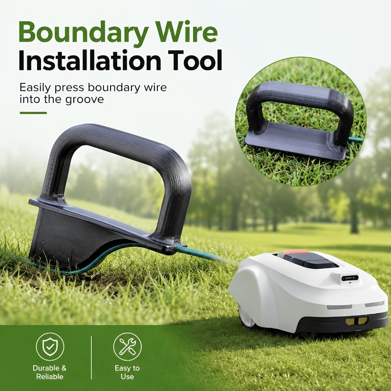 Gardening Tools And Uses - เครื่องมือวางลวดกำหนดขอบเขตแบบรีไซเคิลได้ พร้อมเสาปักป้องกันรังสียูวี สำหรับเครื่องตัดหญ้าอัตโนมัติ ใช้สำหรับติดตั้งในสวน