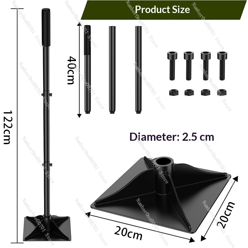 Gardening Tools And Uses - เครื่องบดอัดดินแบบถอดประกอบได้ ทำจากเหล็ก ใช้งานง่าย สำหรับบดอัดดินพื้นผิวเรียบ