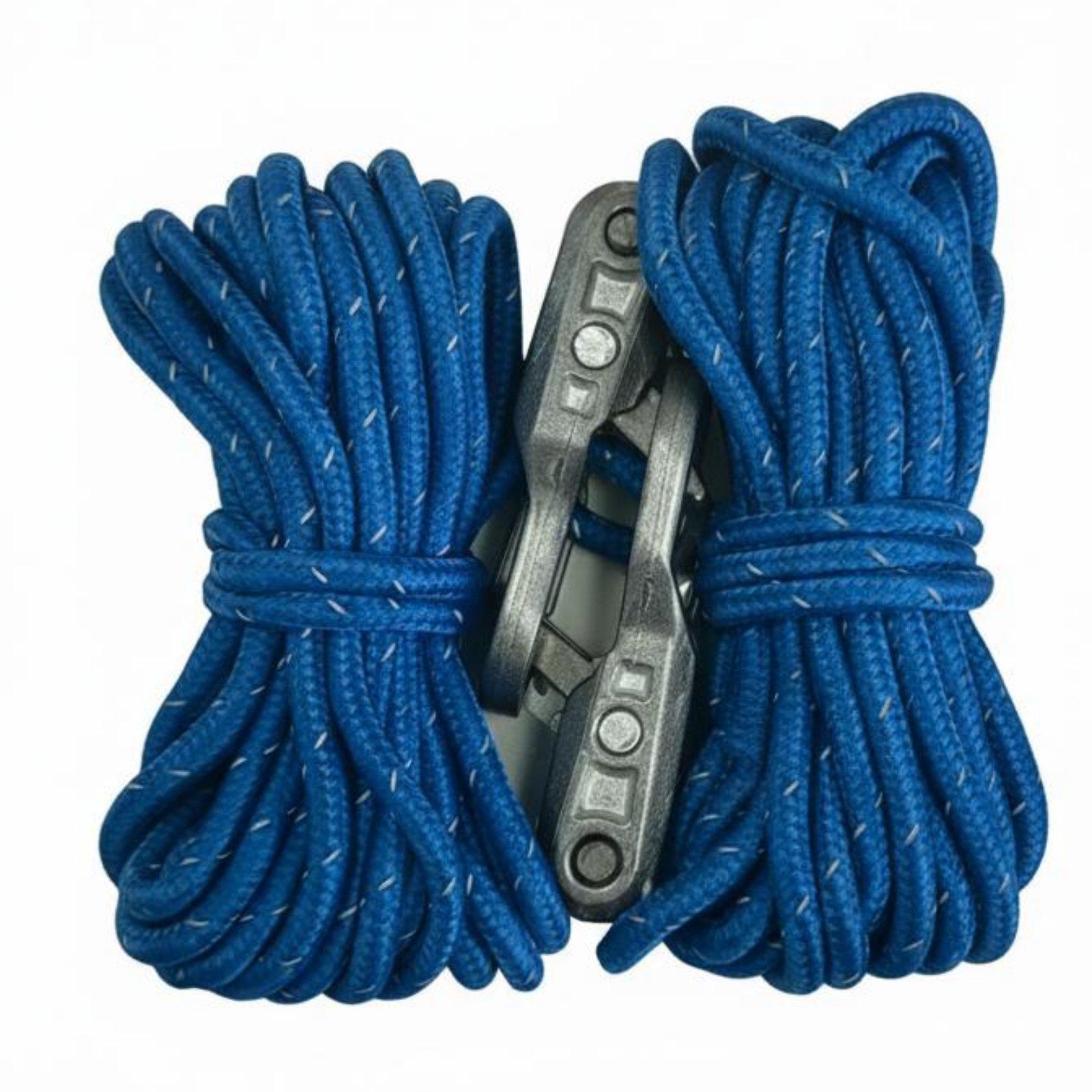 Gardening Tools And Uses - ตัวล็อคเชือกพร้อมคาราบิเนอร์ ตัวปรับความตึงเชือกพาราคอร์ดโลหะ สำหรับใช้ในการตั้งแคมป์และงานสวน