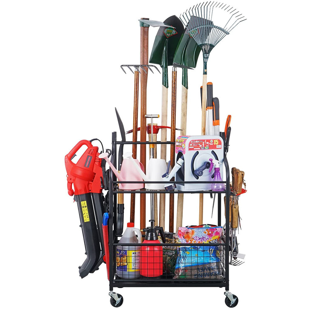 Gardening Tools Holder - ที่จัดเก็บอุปกรณ์ทำสวน ที่เก็บเครื่องมือในสวน ที่แขวนอุปกรณ์ในโรงรถ สำหรับโรงเก็บของกลางแจ้ง
