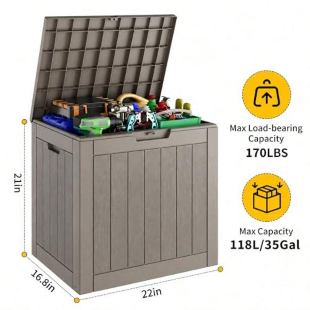 กล่องเก็บของกลางแจ้งขนาด 35 แก - Gardening Tools And Uses บทวิจารณ์และราคา