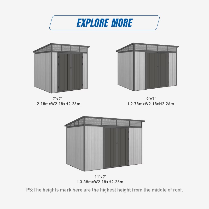 โรงเก็บเครื่องมือโลหะประสิทธิภ - Gardening Tools Storage บทวิจารณ์และราคา
