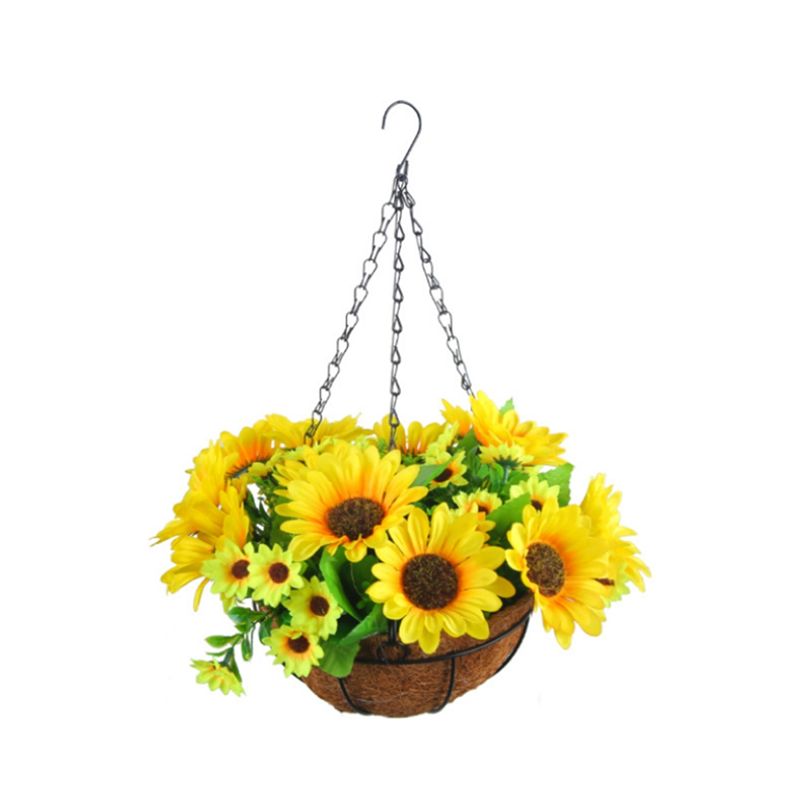 ดอกไม้ประดิษฐ์แบบแขวนในตะกร้าส - Gardening Tools Yellow บทวิจารณ์และราคา