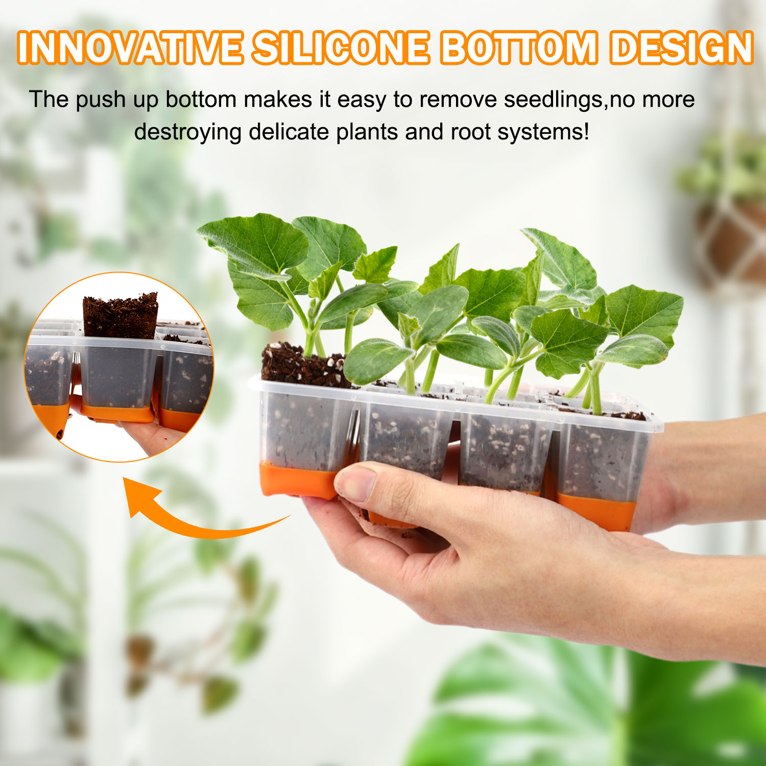 ถาดเพาะเมล็ดสีส้ม 5/10 (รวมถาด - Seed Starter Trays บทวิจารณ์และราคา