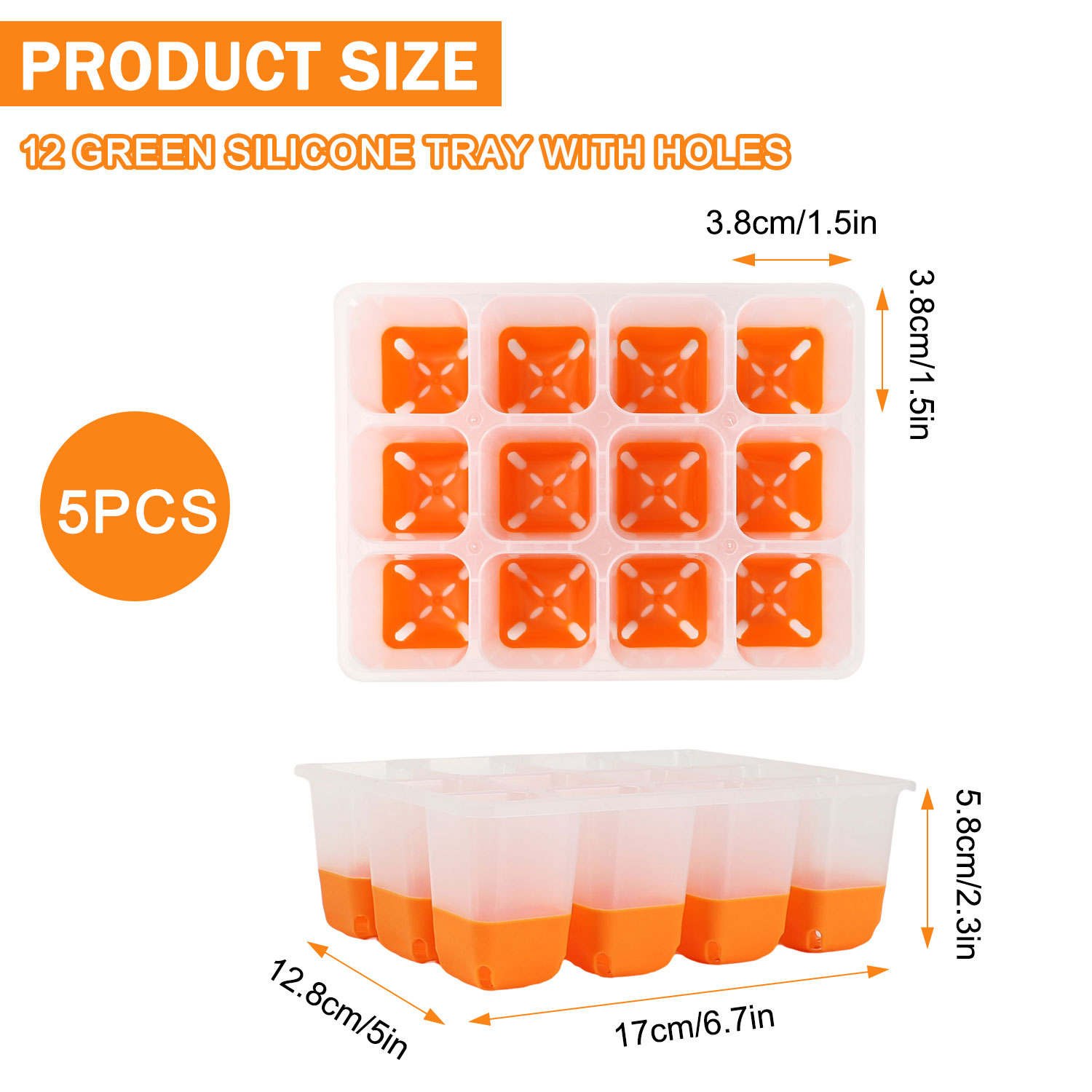 ถาดเพาะเมล็ดสีส้ม 5/10 (รวมถาด - Seed Starter Trays บทวิจารณ์และราคา