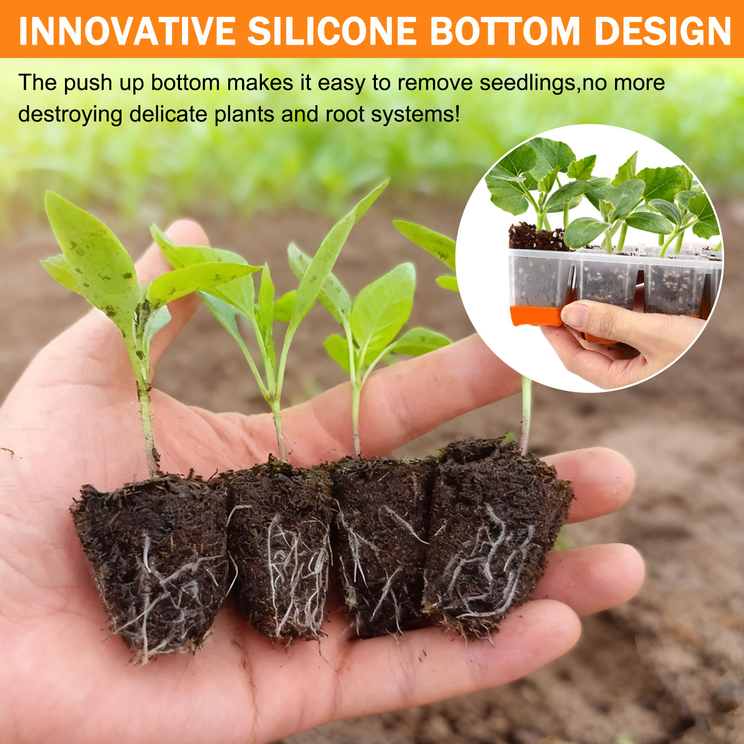 ถาดเพาะเมล็ดสีส้ม 5/10 (รวมถาด - Seed Starter Trays บทวิจารณ์และราคา