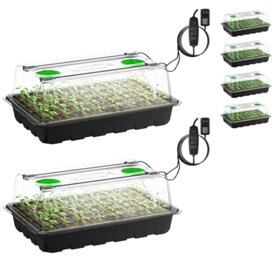 ถาดเพาะเมล็ด 6 แพ็คสำหรับทำสวน - Seed Starter Trays บทวิจารณ์และราคา