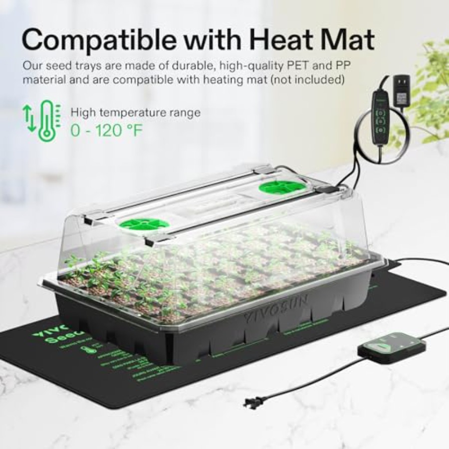 ถาดเพาะเมล็ด 6 แพ็คสำหรับทำสวน - Seed Starter Trays บทวิจารณ์และราคา