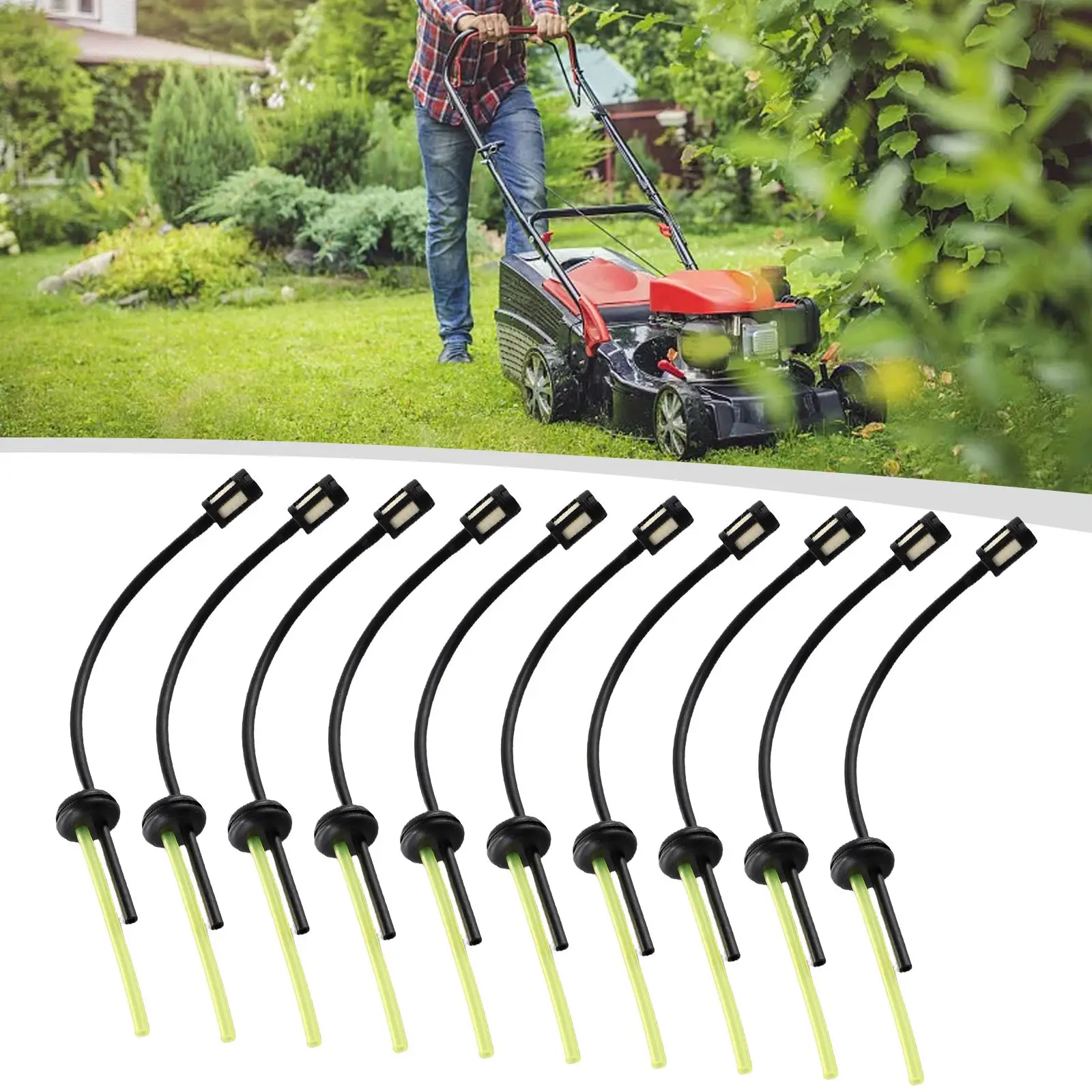 10PCS การใช้ท่อท่อกรองน้ํามันเ - Gardening Tools Yellow บทวิจารณ์และราคา