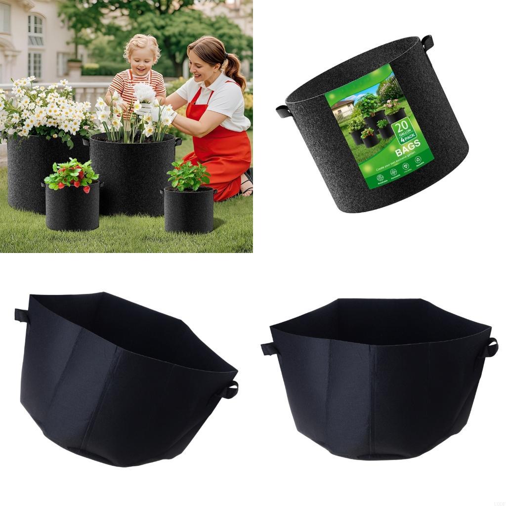 ถุงปลูกผ้าพรีเมี่ยมวัสดุหนาการ - Grow Bags บทวิจารณ์และราคา