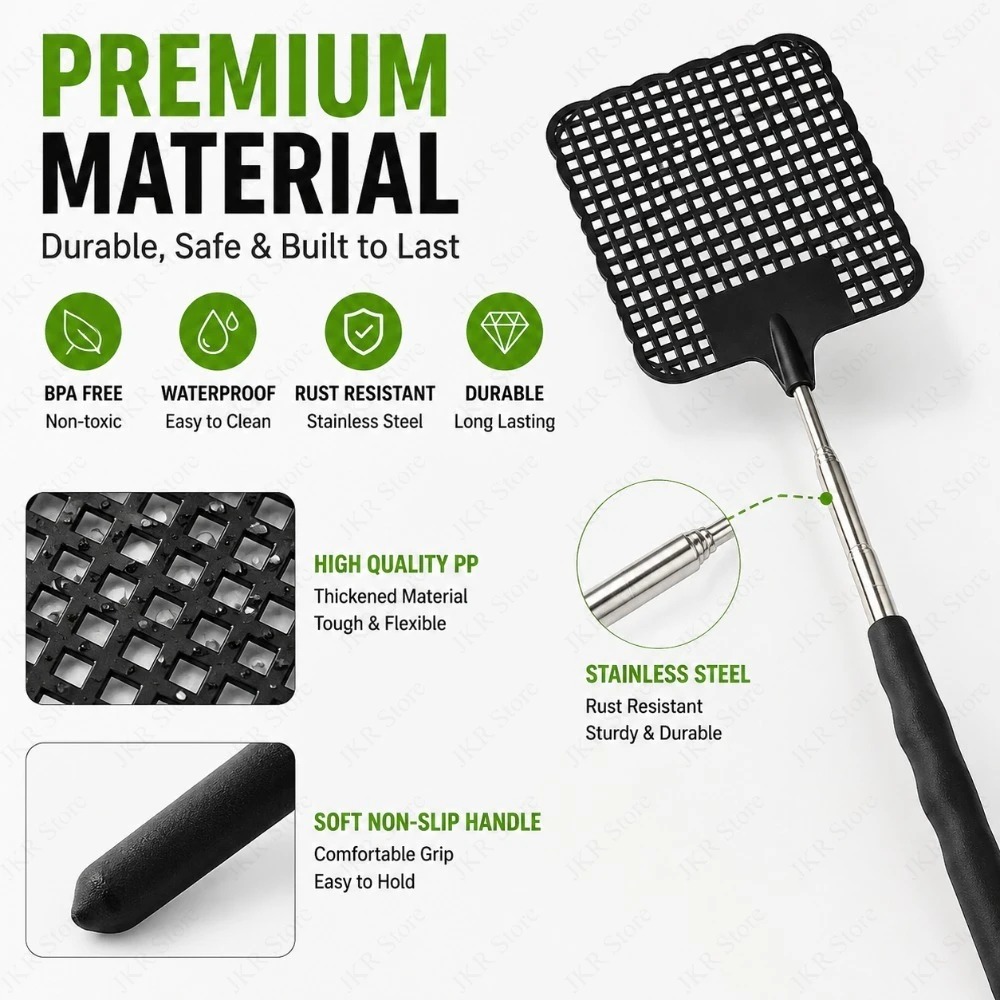 ไม้ตีแมลงวันสีดำ 1/2/5 ชิ้น แบ - Gardening Tools And Uses บทวิจารณ์และราคา