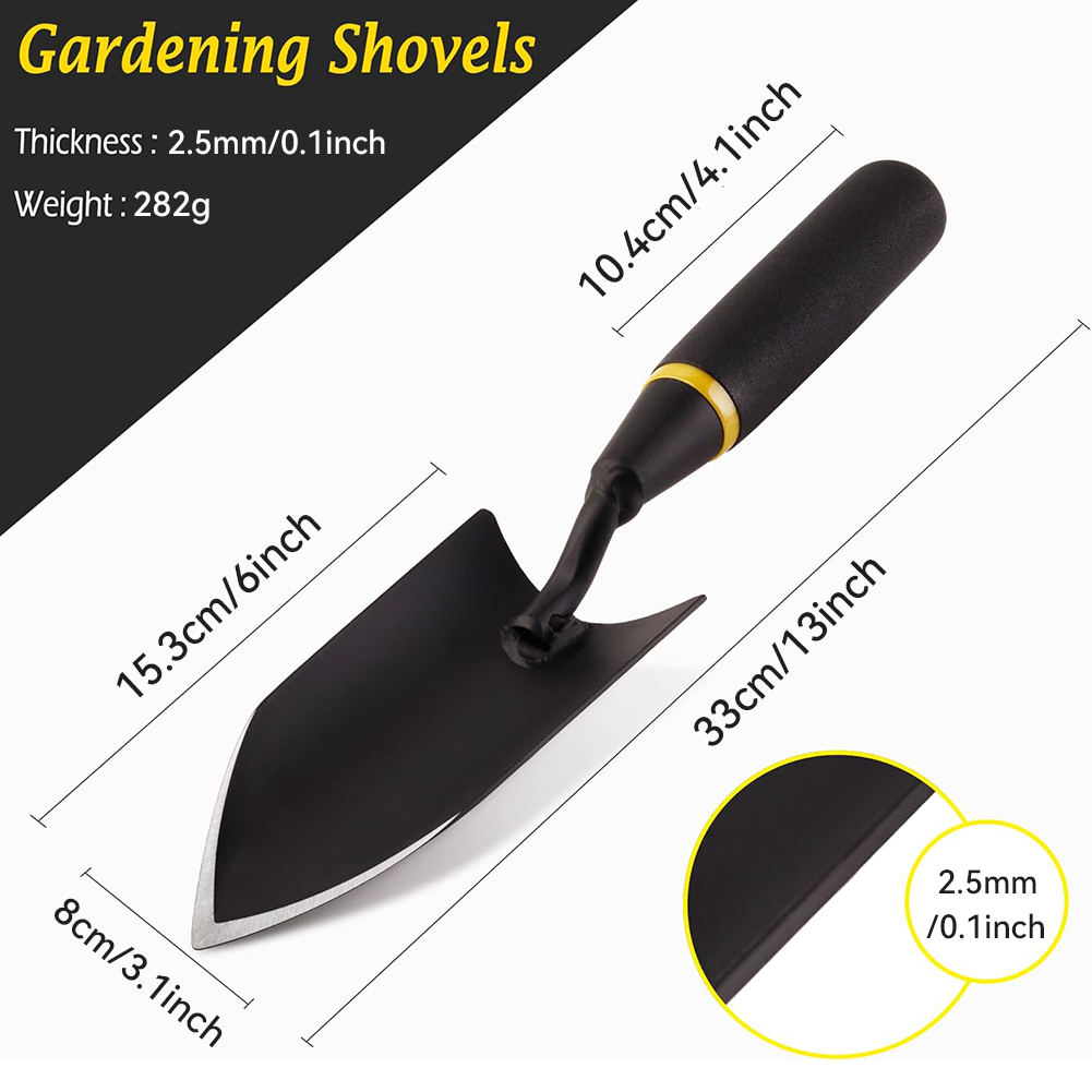 พลั่วสวนเหล็กแมงกานีสสําหรับงา - Gardening Tools Trowel บทวิจารณ์และราคา