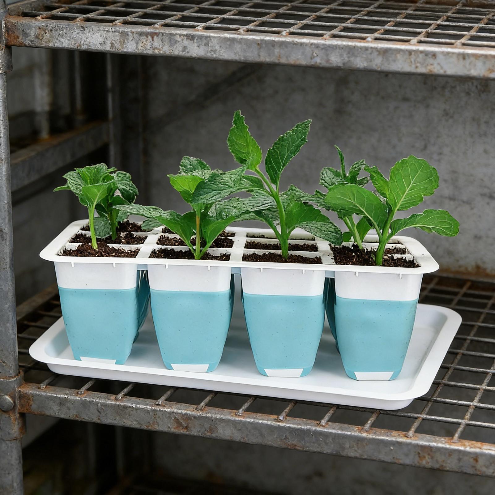 ถาดเพาะเมล็ดซิลิโคน 5 ชิ้น 60  - Seed Starter Trays บทวิจารณ์และราคา