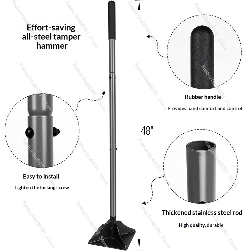 เครื่องบดอัดดินแบบถอดประกอบได้ - Gardening Tools And Uses บทวิจารณ์และราคา
