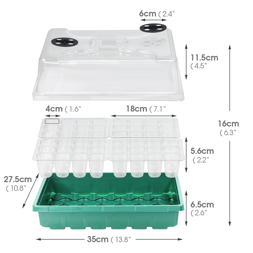แผ่นทำความร้อนสำหรับกล่องเพาะก - Seed Starter Trays บทวิจารณ์และราคา
