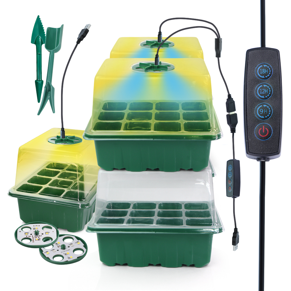 LED เนอสเซอรี่หม้อ Grow Light  - Seed Starter Trays บทวิจารณ์และราคา