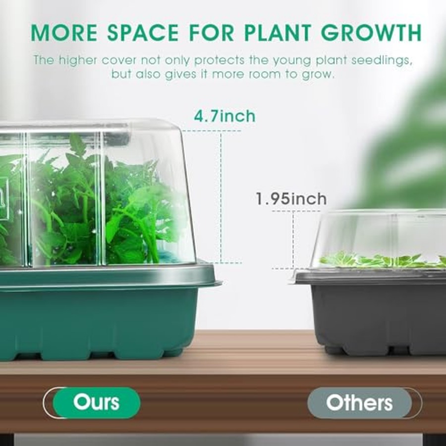 ถาดเพาะเมล็ดพร้อมไฟปลูก, ชุดเพ - Seed Starter Trays บทวิจารณ์และราคา