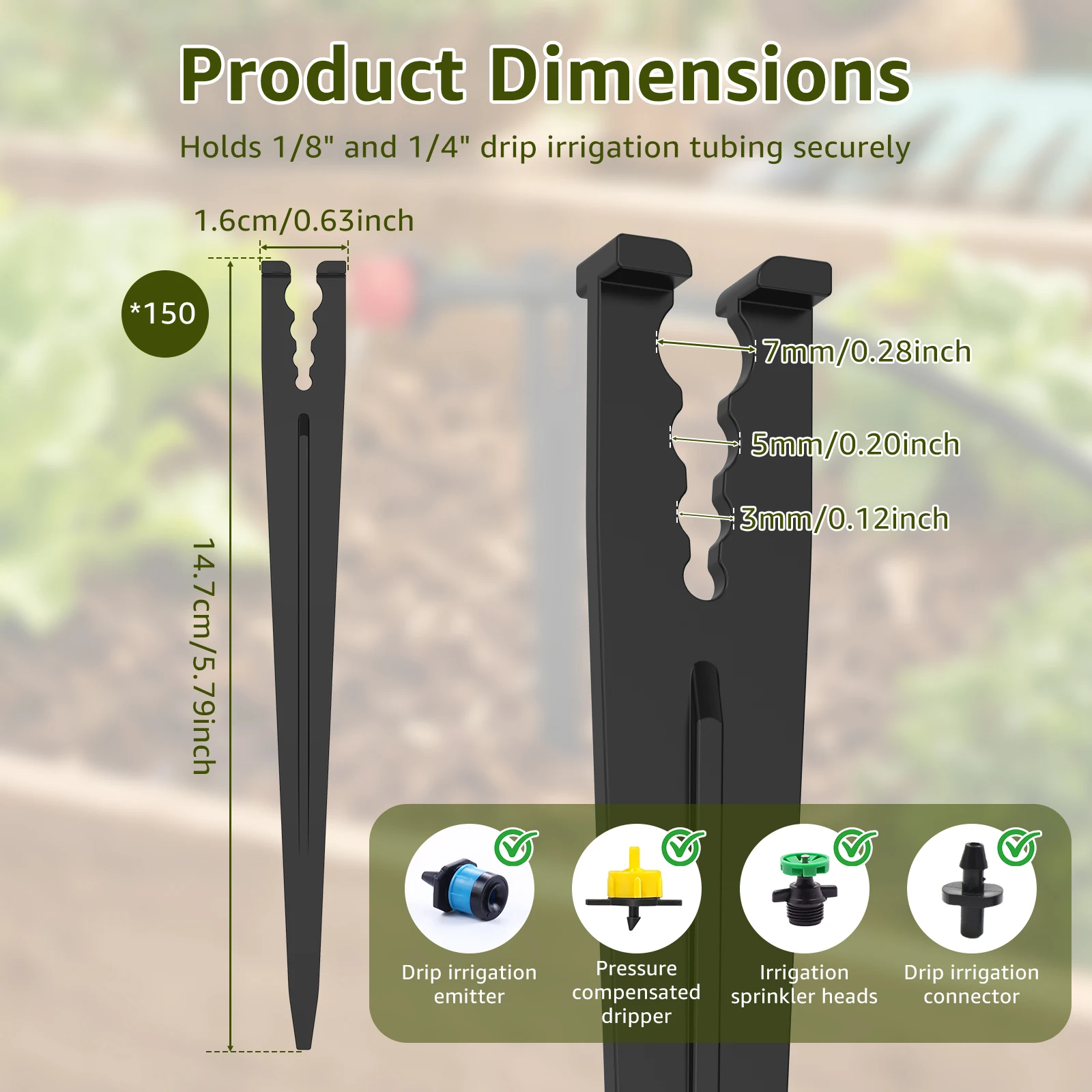 เสาสำหรับระบบน้ำหยดขนาด 1/4 นิ - Gardening Tools Holder บทวิจารณ์และราคา