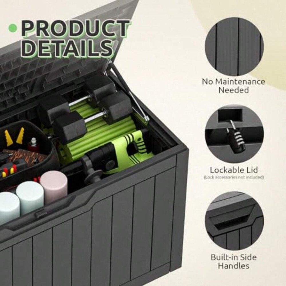 กล่องเก็บของกันน้ำขนาด 80 แกลล - Gardening Tools And Uses บทวิจารณ์และราคา