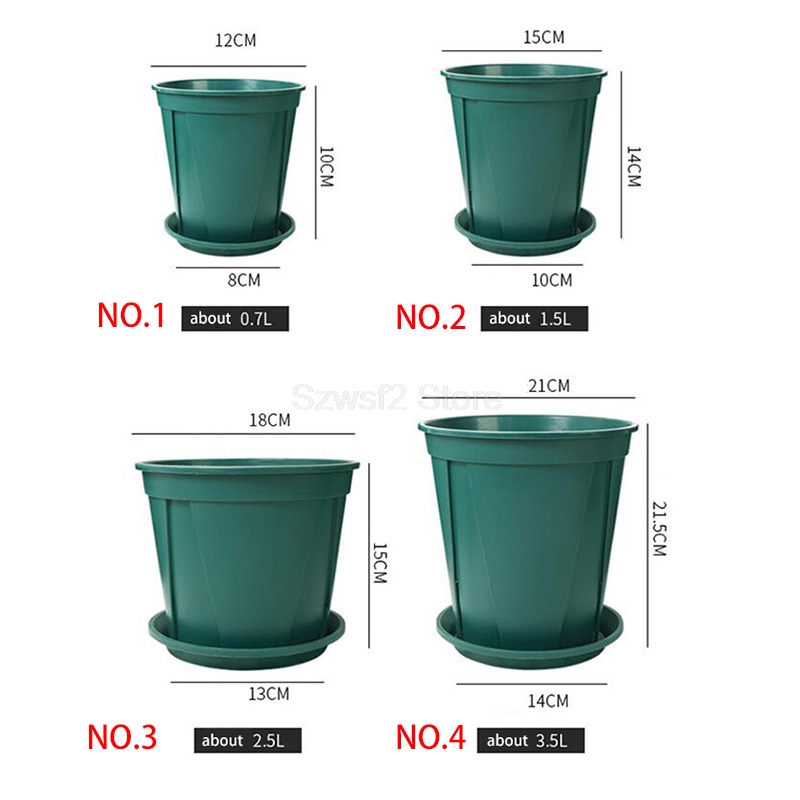 ถาดรองกระถางต้นไม้พลาสติกสีเขี - Gardening Tools Green บทวิจารณ์และราคา