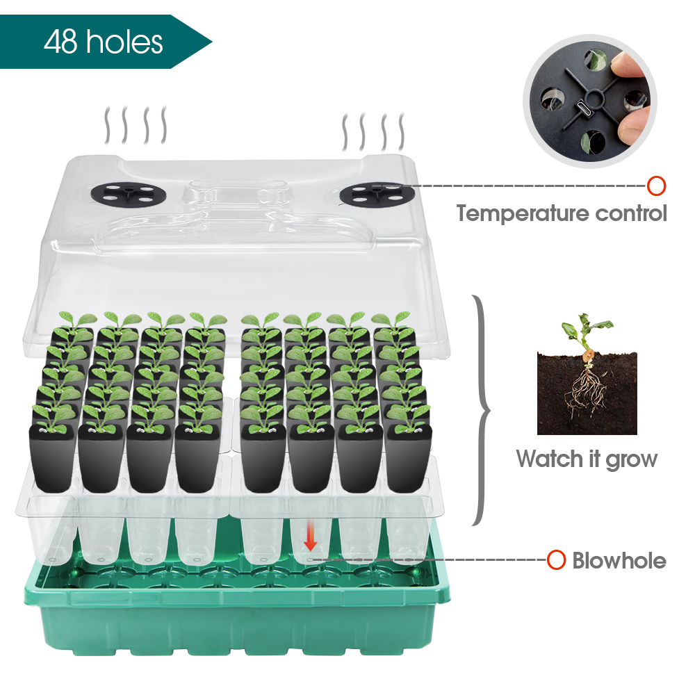 ฤดูหนาวต้นกล้ากล่องแผ่นความร้อ - Seed Starter Trays บทวิจารณ์และราคา