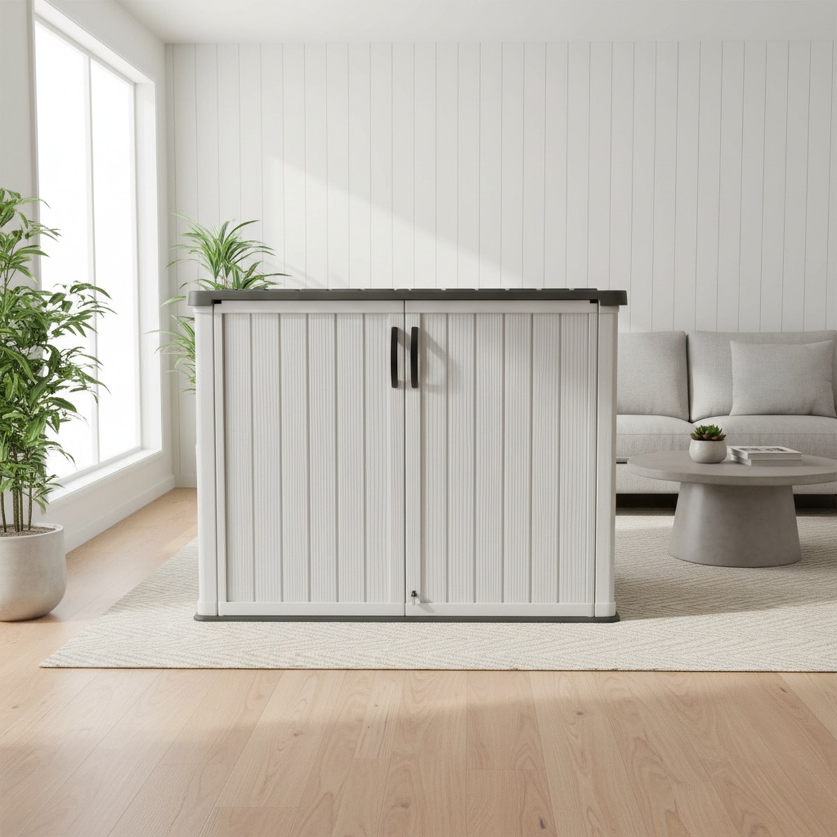 ห้องเก็บของกลางแจ้งขนาดใหญ่ทำจ - Gardening Tools Storage บทวิจารณ์และราคา