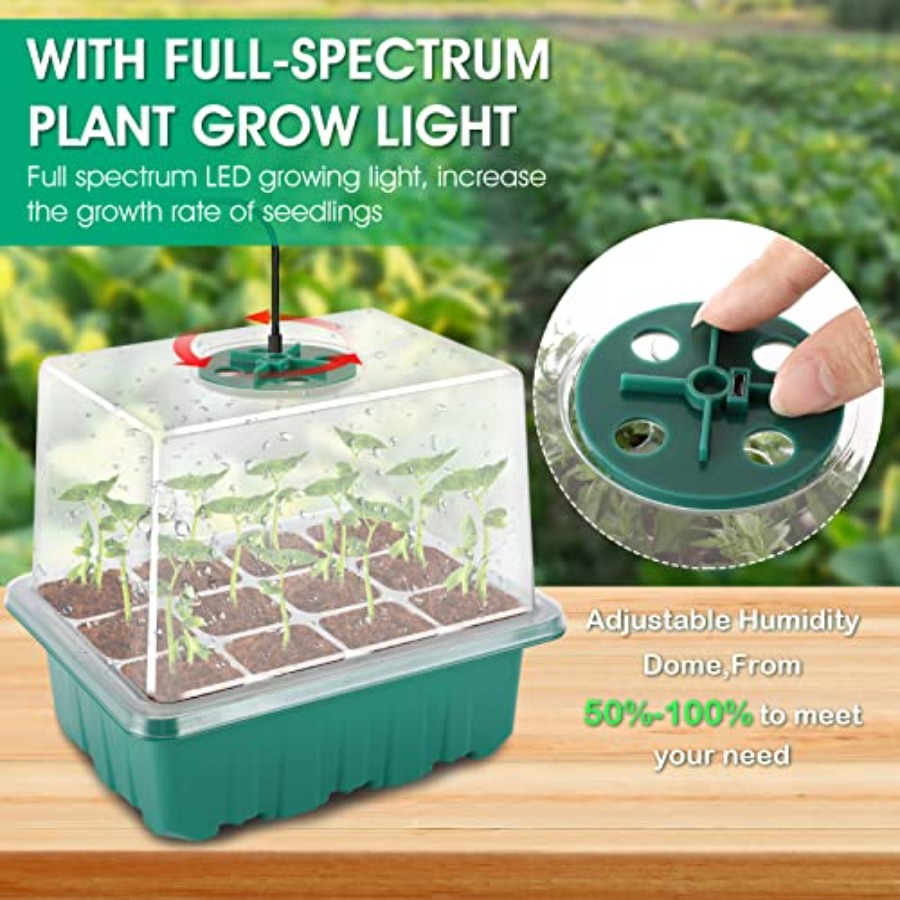 ถาดเพาะเมล็ดพร้อมไฟ, ชุดอุปกรณ - Seed Starter Trays บทวิจารณ์และราคา